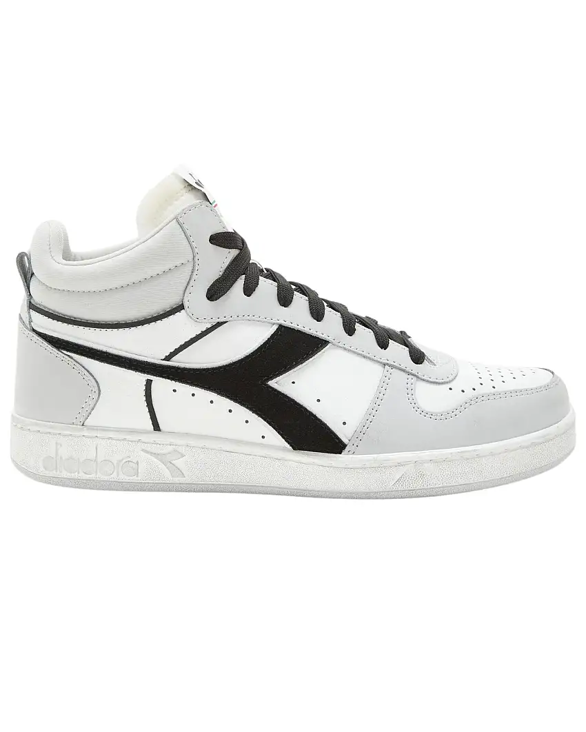 Diadora Sneakers Magic Basket Demi Cut Icona Suede Bianco