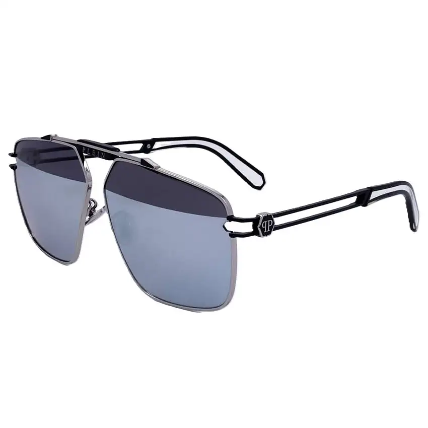 Occhiali da sole Uomo PHILIPP PLEIN SPP049M SHINY PALLADIUM SEMI MATTE BLACK 81196315