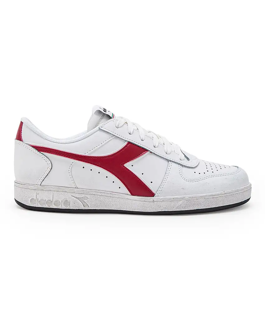 Diadora Sneakers Magic Basket Low Icona Pelle/Tessuto Rosso