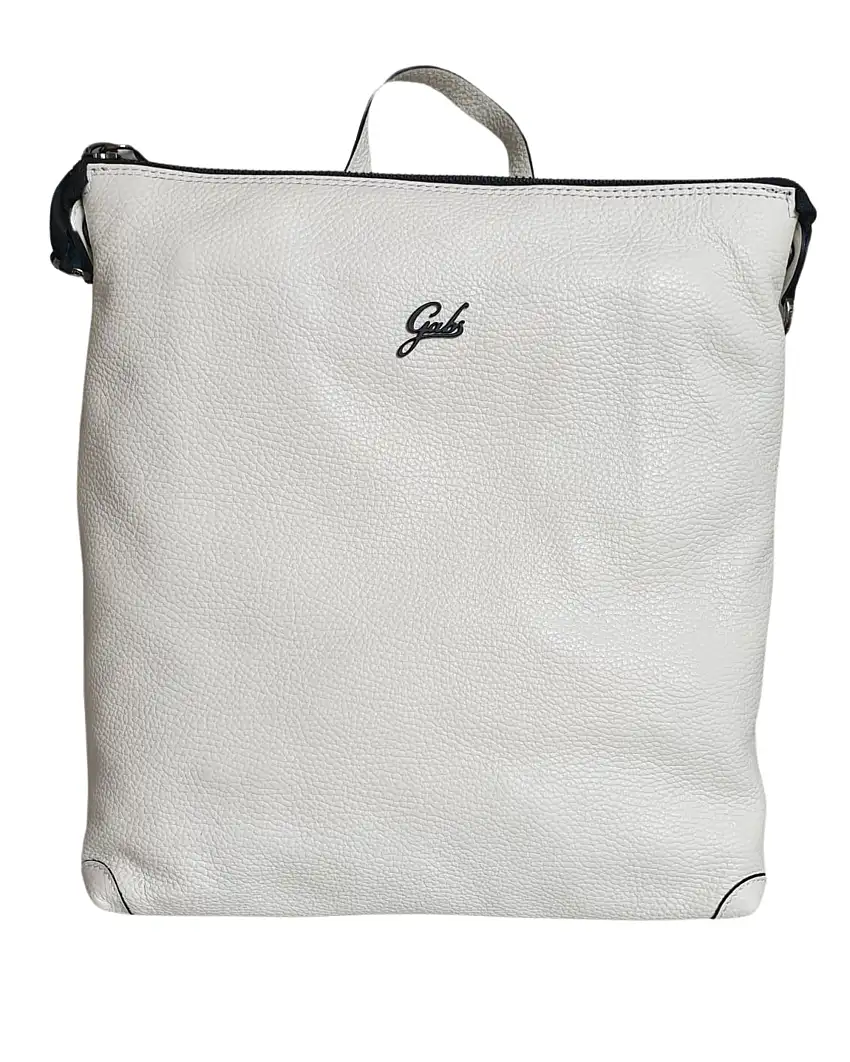 Gabs Zainetto Pelle Bianco Icon Black