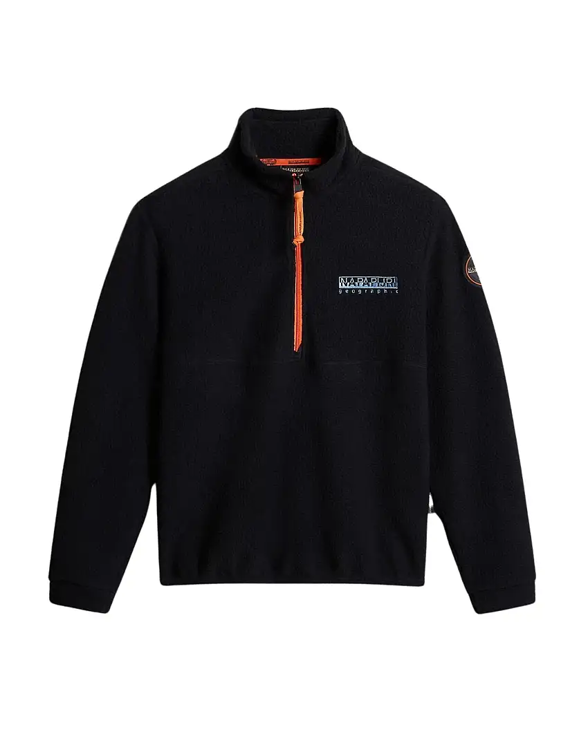 Napapijri Felpa Anderby Half-Zip Nero