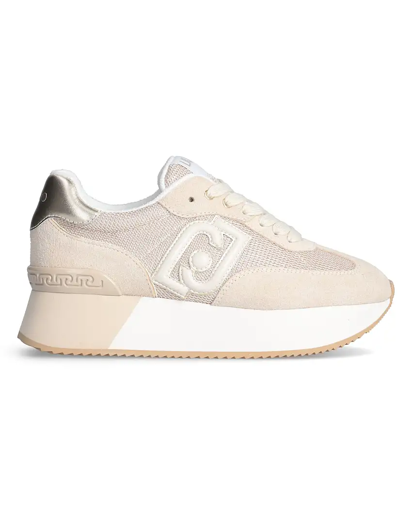 Liu Jo Sneakers Dreamy 02 Pelle/Suede/Mesh Beige