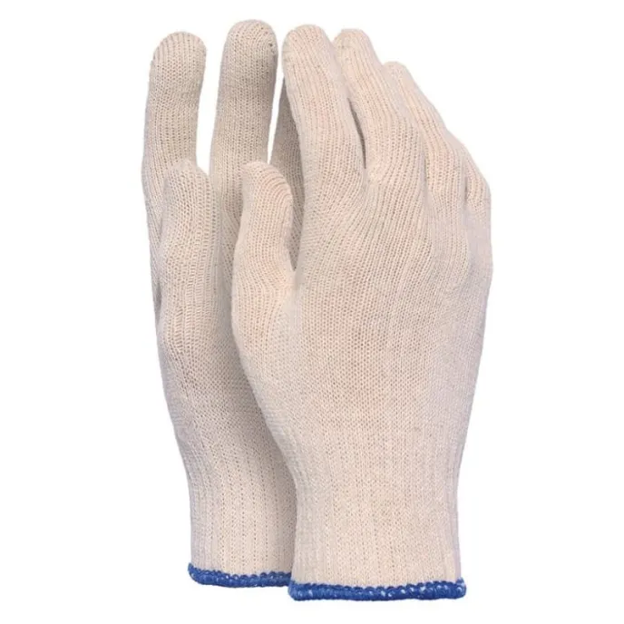 10 Paia - Guanti da lavoro in Cotone con Filo Continuo - Issa Line 07218