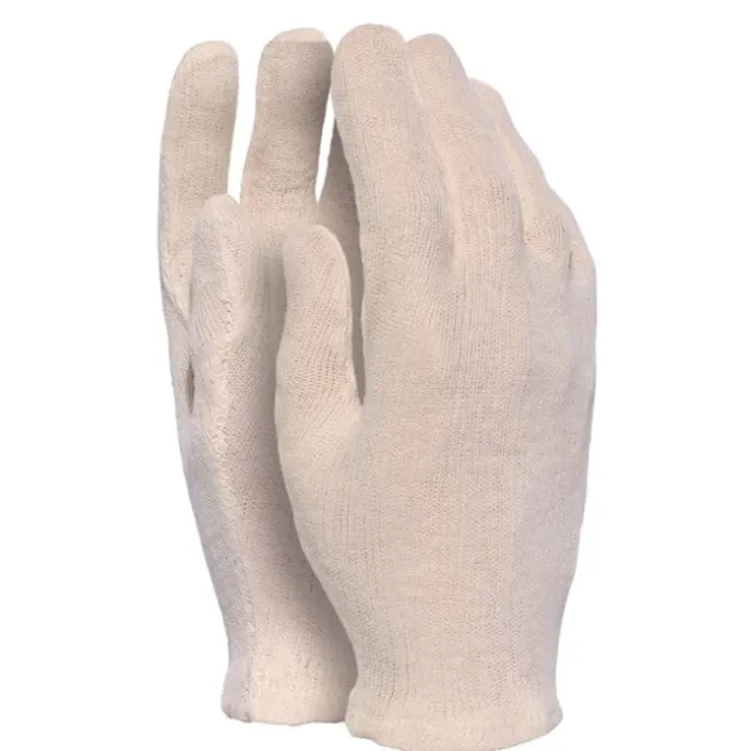 10 Paia - Guanti da lavoro in Tessuto Leggero di Cotone - Issa Line 07215