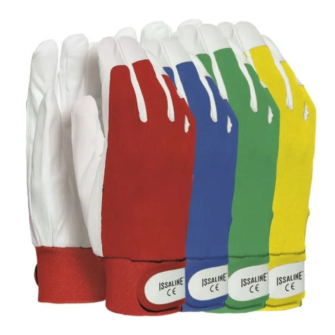 12 Paia - Guanti da lavoro in Microfibra e Maglia - Issa Line 07202