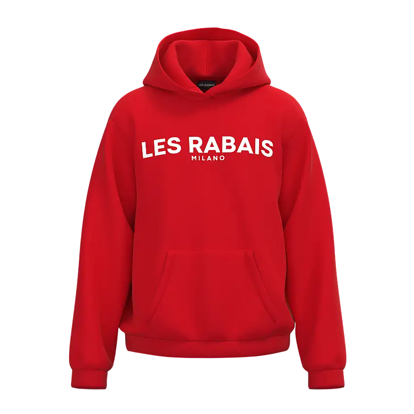 Les Rabais Milano Felpa big logo red
