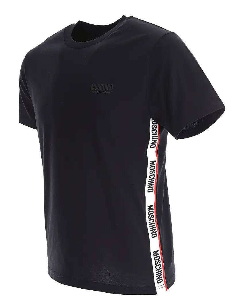 Moschino Underbear Banda Laterale Logo All Nero Cotone