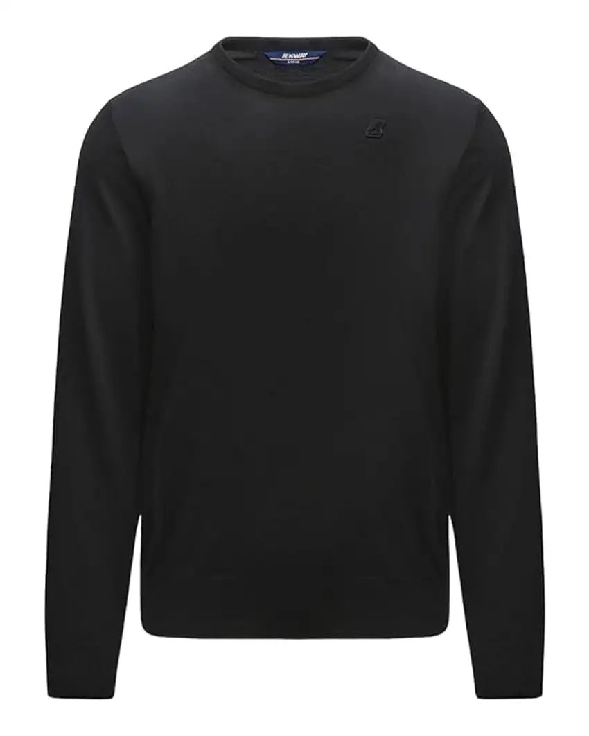 K-way Sebastien Man In Lana Merino Nero Uomo