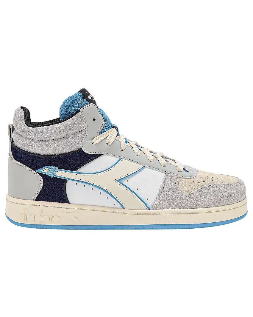 Diadora Magic Basket Demi Twin in Pelle Scamosciata Grigio