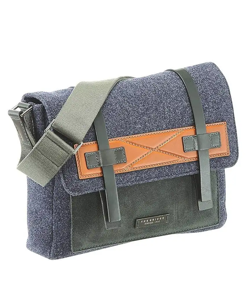 The Bridge Cartella Borsa 24ore Business Casentino Blu Uomo