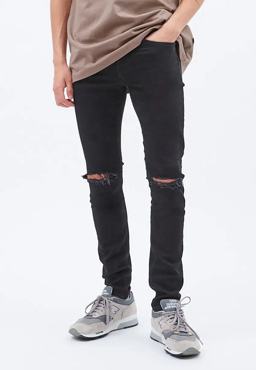 Dr. Denim - Chase Black Ripped Knees - Jeans