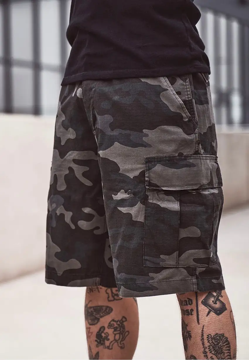 Brandit - BDU Ripstop Darkcamo - Pantaloncini