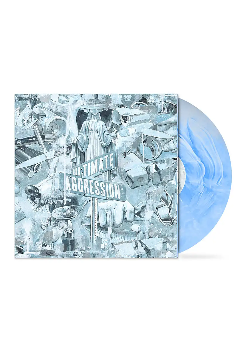 Year Of The Knife - Ultimate Aggression White/Blue Swirl - Colored Vinyl