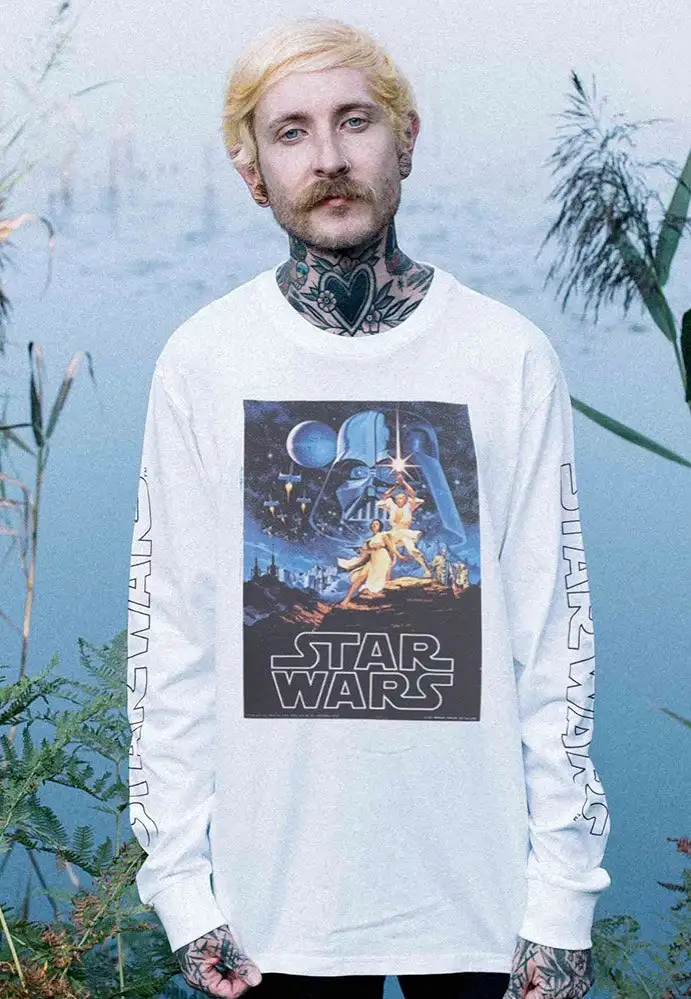 Star Wars - Vintage Poster White - Felpa