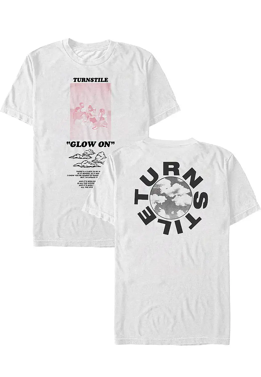 Turnstile - Glow On White - T-Shirt