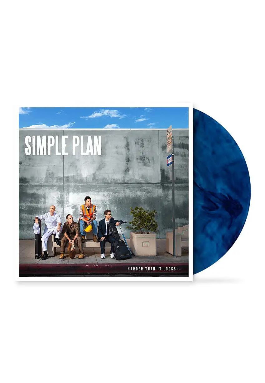 Simple Plan - Harder Than It Looks Blue - Marbled Vinyl