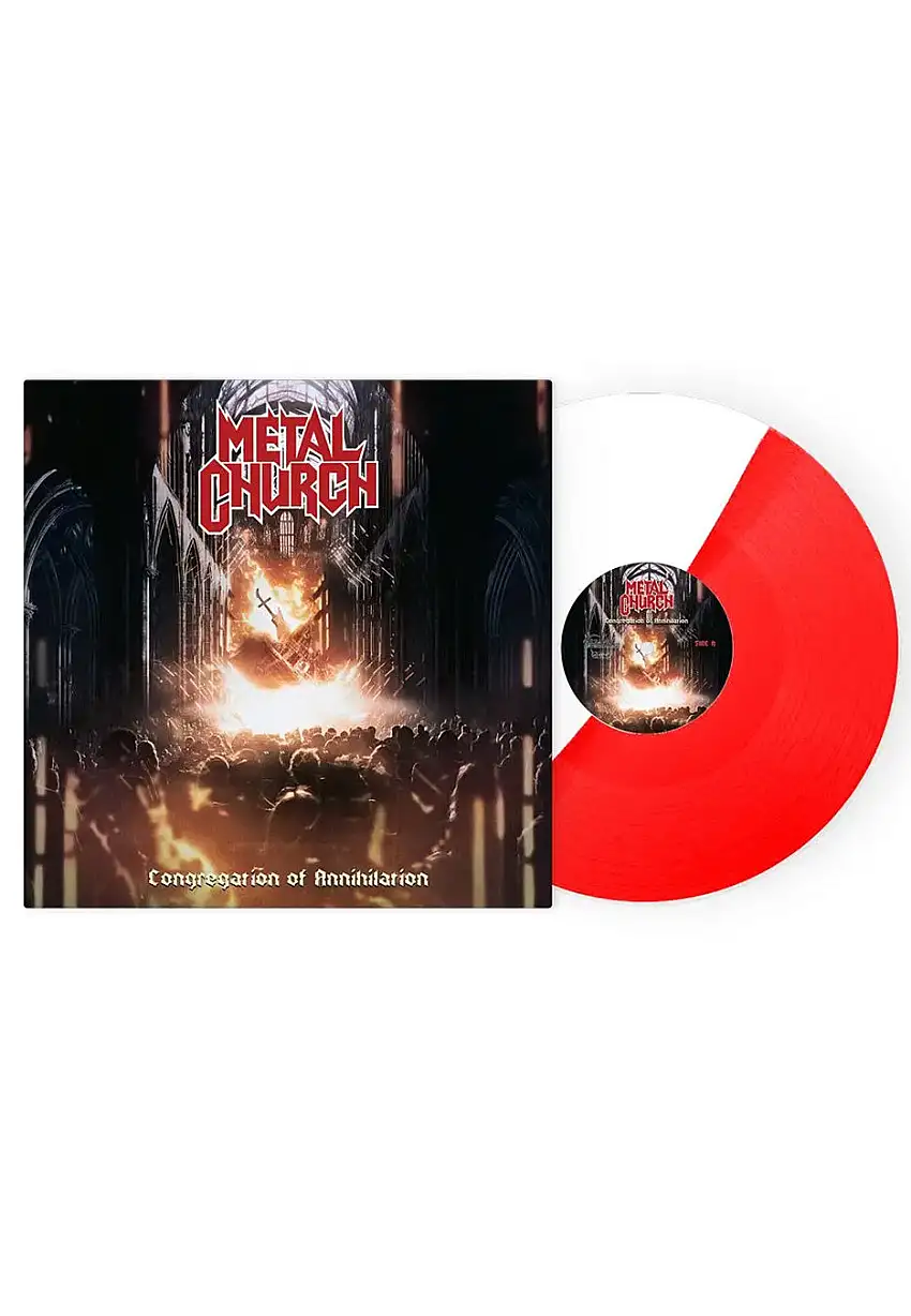 Metal Church - Congregation Of Annihilation Ltd. Red/White Half/Half - Colored Vinyl
