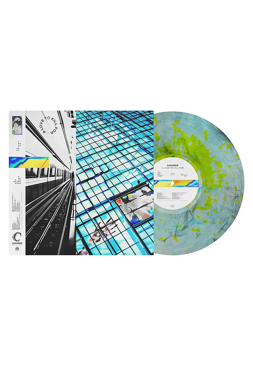 Chamber - A Love To Kill For Clear w/ Black & Blue Smoke w/ Yellow - Splattered Vinyl