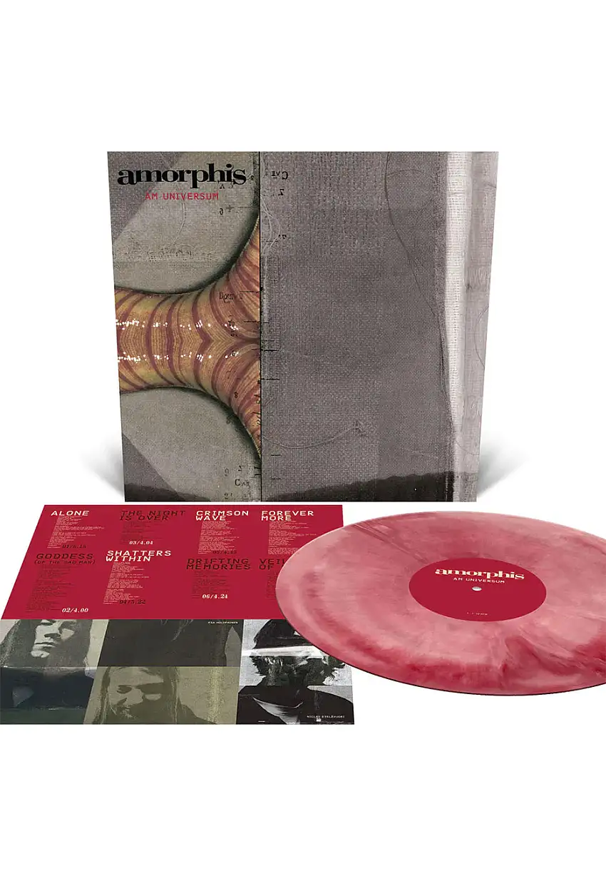 Amorphis - Am Universum Ltd. Bone White & Oxblood Galaxy - Colored Vinyl
