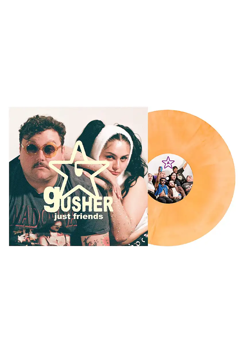 Just Friends - Gusher Ltd. Orange/White Bone Galaxy - Colored Vinyl