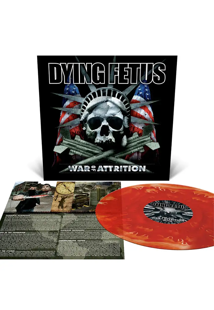Dying Fetus - War Of Attrition Blood Red Cloudy - Colored Vinyl