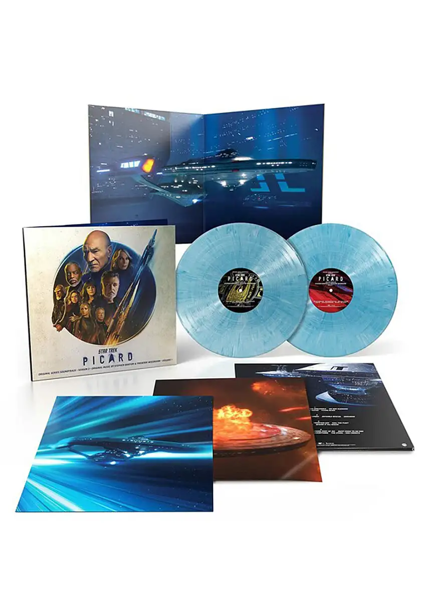 Star Trek - Picard Season 3 Volume 1 Ltd. Sky Blue w/ White Burst - Colored 2 Vinyl