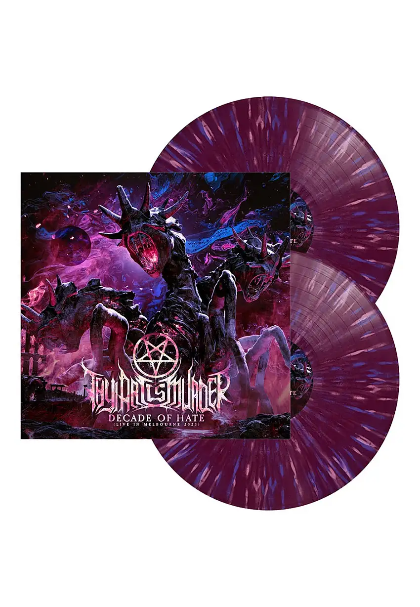 Thy Art Is Murder - Decade Of Hate (Live In Melbourne 2023) Ltd. Purple w/ Blue & Pink - Splattered 2 Vinyl
