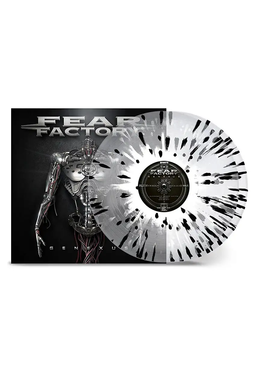 Fear Factory - Genexus Ltd. Crystal Clear w/ Black/White - Splattered 2 Vinyl