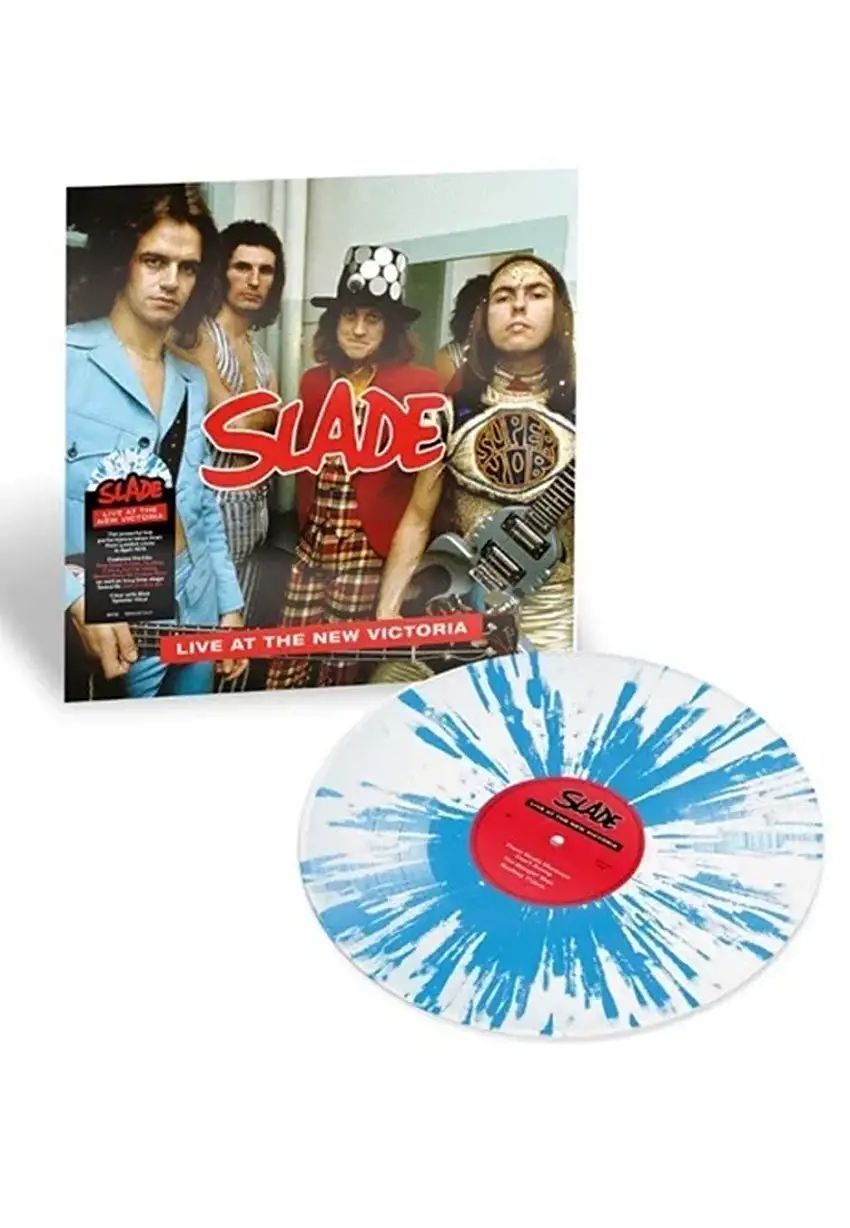 Slade - Live At The New Victoria Ltd. Clear w/ Blue - Splattered 2 Vinyl