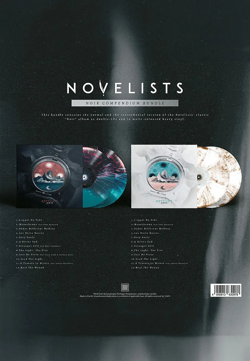 Novelists - Noir (Compendium Bundle) Ltd. Ice Blue/Black w/ Red/Blue & White w/ Dust - Colored 4 Vinyl