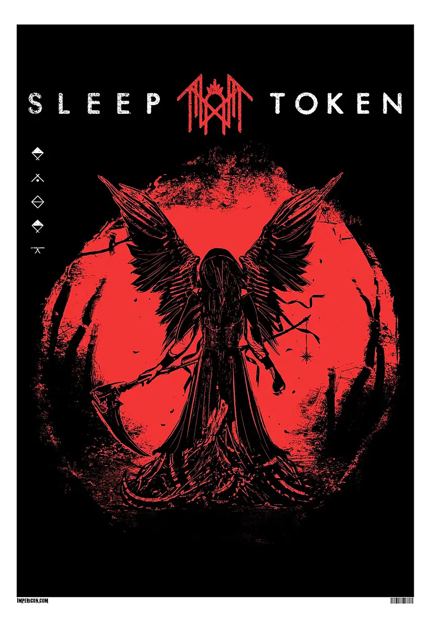 Sleep Token - Red Reaper Angel - Poster