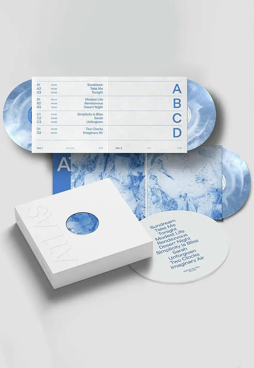 Rüfüs Du Sol - Atlas (10th Anniversary) Ltd. White/Blue Marbled - Vinyl Boxset