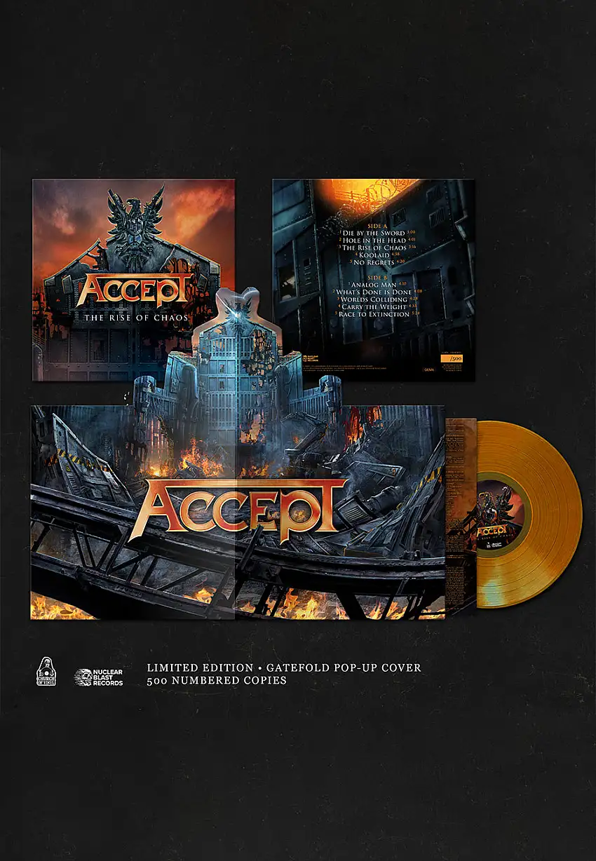 Accept - The Rise Of Chaos Ltd. Orange - Colored Vinyl