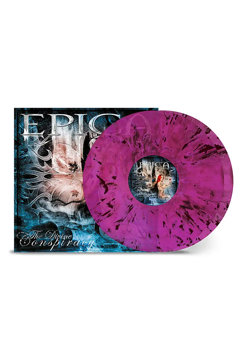 Epica - The Divine Conspiracy Ltd. Transparent Magenta/Black - Marbled 2 Vinyl