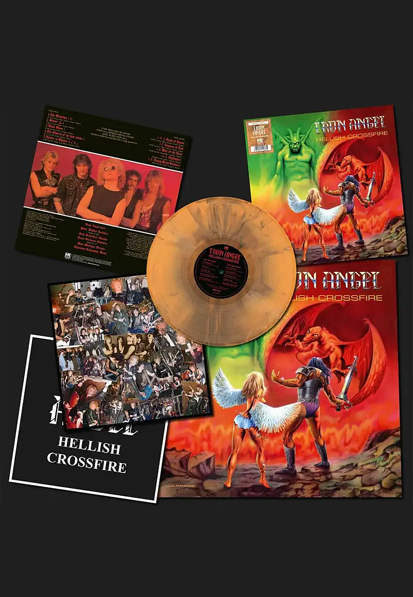 Iron Angel - Hellish Crossfire Ltd. Orange/Black - Colored Vinyl