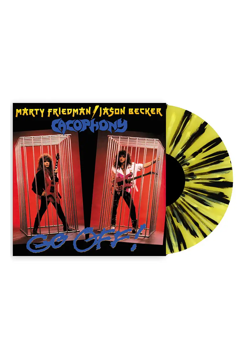 Cacophony - Go Off! Ltd. Yellow/Black - Splatter Vinyl