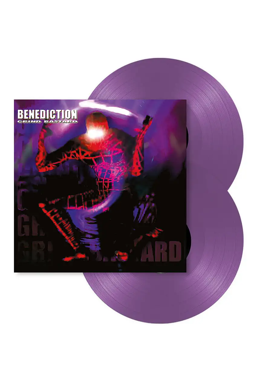 Benediction - Grind Bastard Ltd. Purple - Colored 2 Vinyl