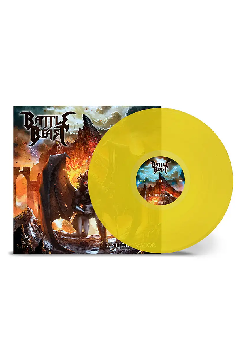 Battle Beast - Unholy Savior Ltd. Transparent Yellow - Colored Vinyl