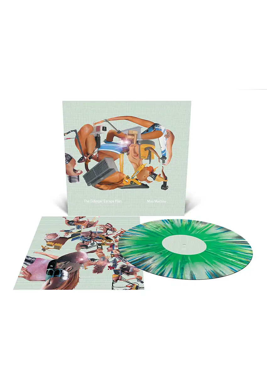 The Dillinger Escape Plan - Miss Machine Ltd. Green/White/Silver - Splatter Vinyl