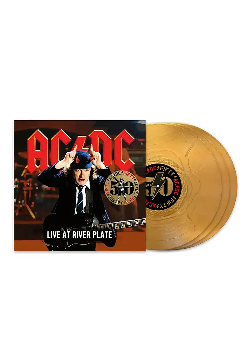 AC/DC - Live At River Plate (50th Anniversary) Ltd. Gold - Colored 3 Vinyl