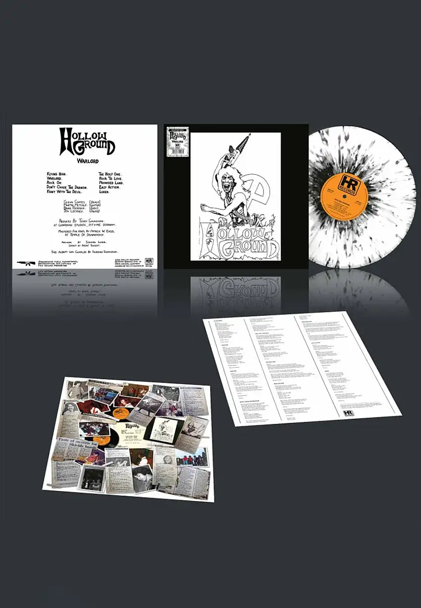 Hollow Ground - Warlord Ltd. White/Black - Splatter Vinyl