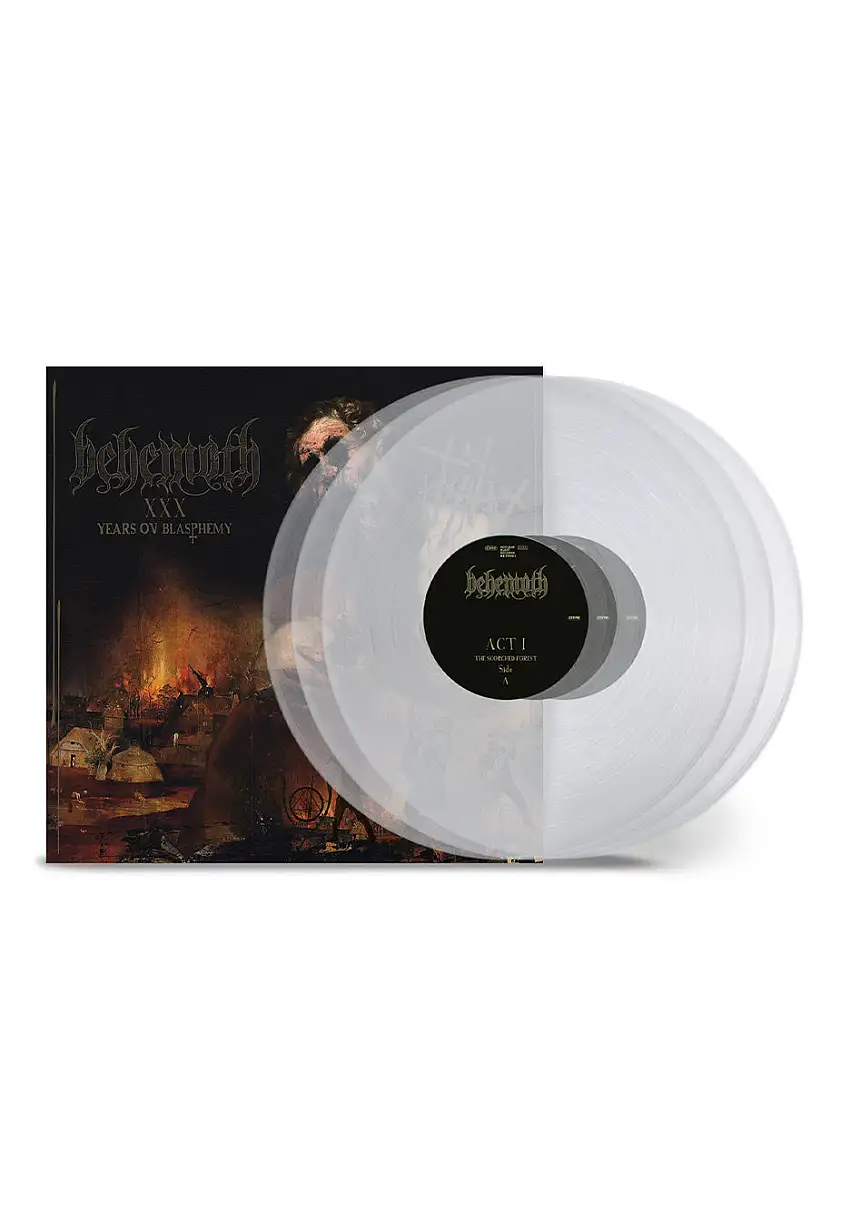 Behemoth - XXX Years Ov Blasphemy Ltd. Crystal Clear - Colored 3 Vinyl