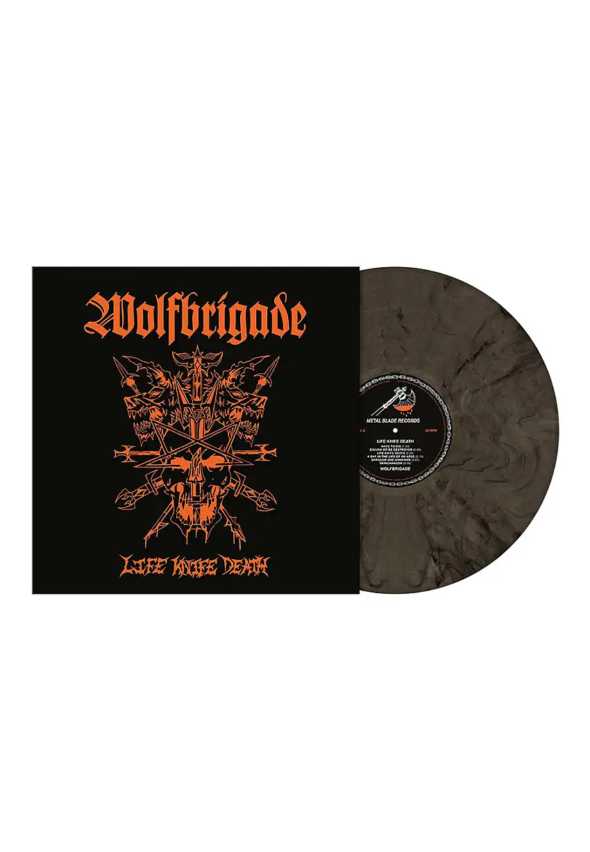 Wolfbrigade - Life Knife Death Ltd. Dark Grey - Marbled Vinyl