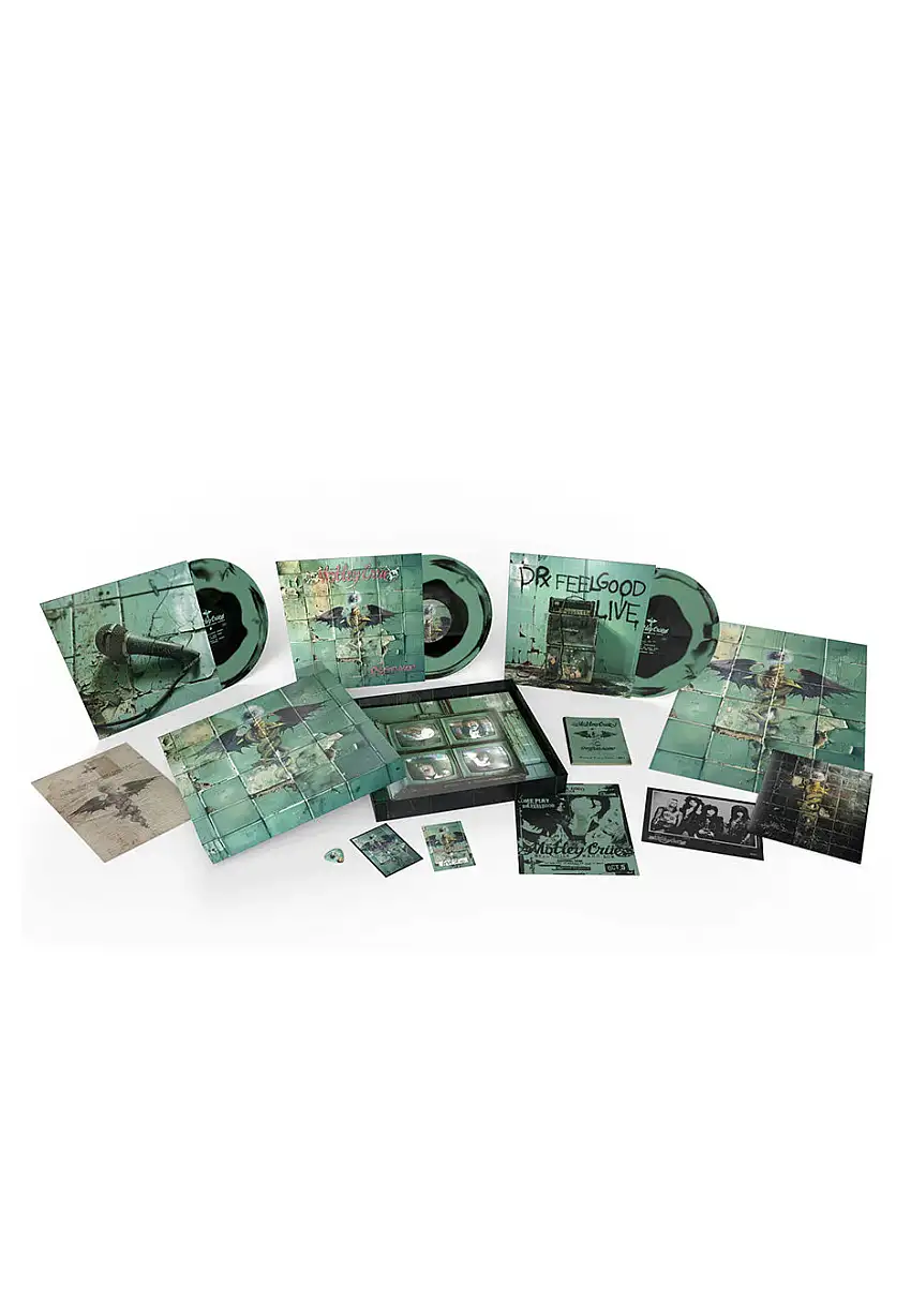 Mötley Crüe - Dr. Feelgood (35th Anniversary) Ltd. Green/Black - Colored 3 Vinyl Boxset