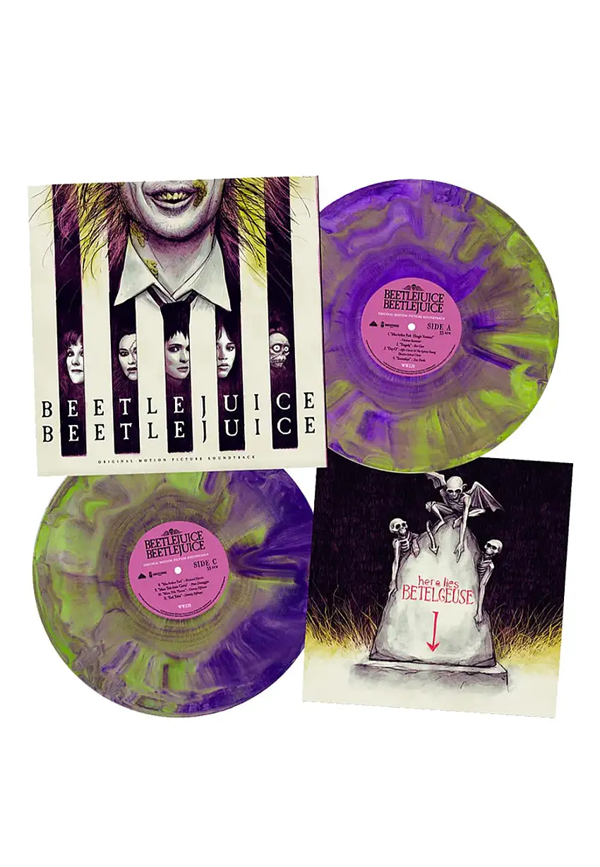 Beetlejuice - Beetlejuice Beetlejuice OST Ltd. Lime Green/Purple - Colored 2 Vinyl