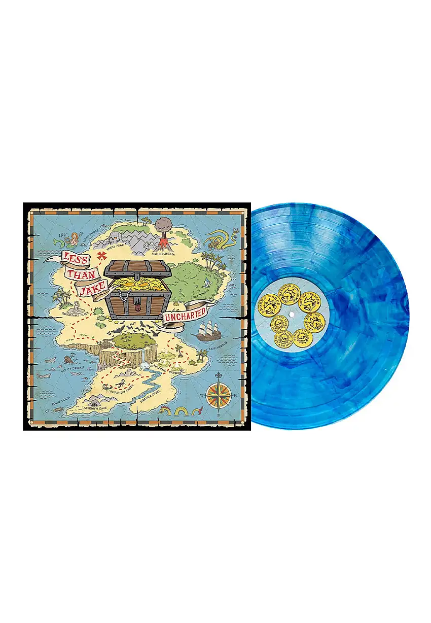Less Than Jake - Uncharted EP Ltd. Sapphire - Marbled Vinyl