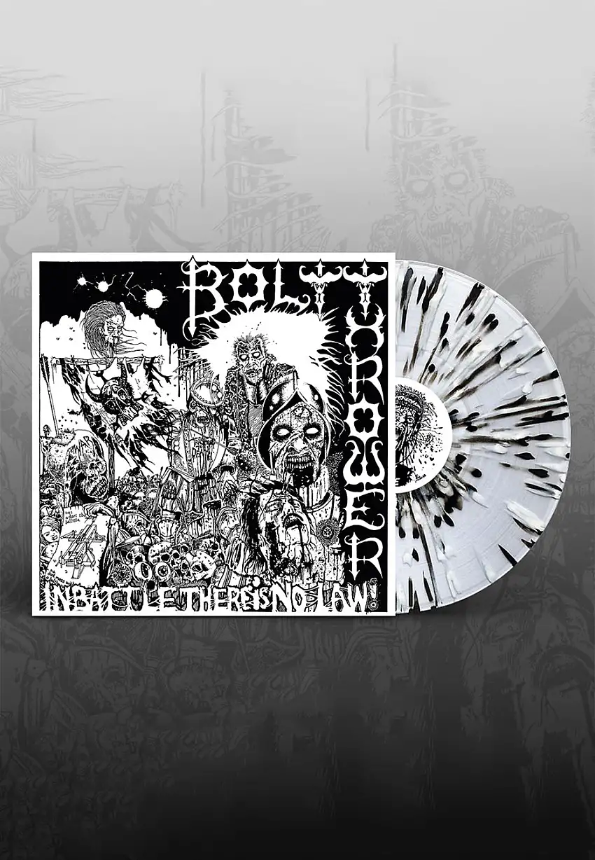 Bolt Thrower - In Battle There Is No Law ltd. Clear w/ Grey & Black - Splatter Vinyl