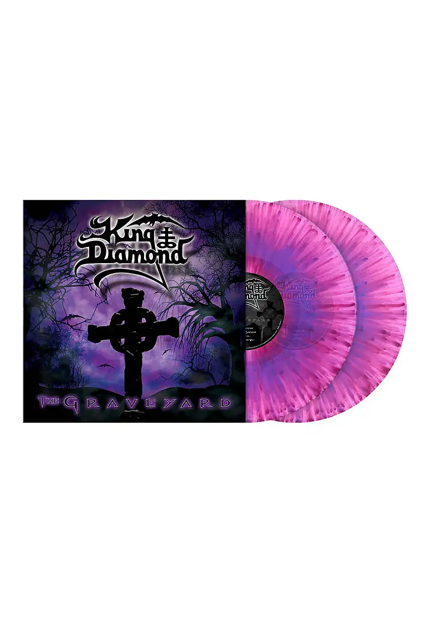 King Diamond - The Graveyard Ltd. Neon Pink w/ Purple - Splattered 2 Vinyl