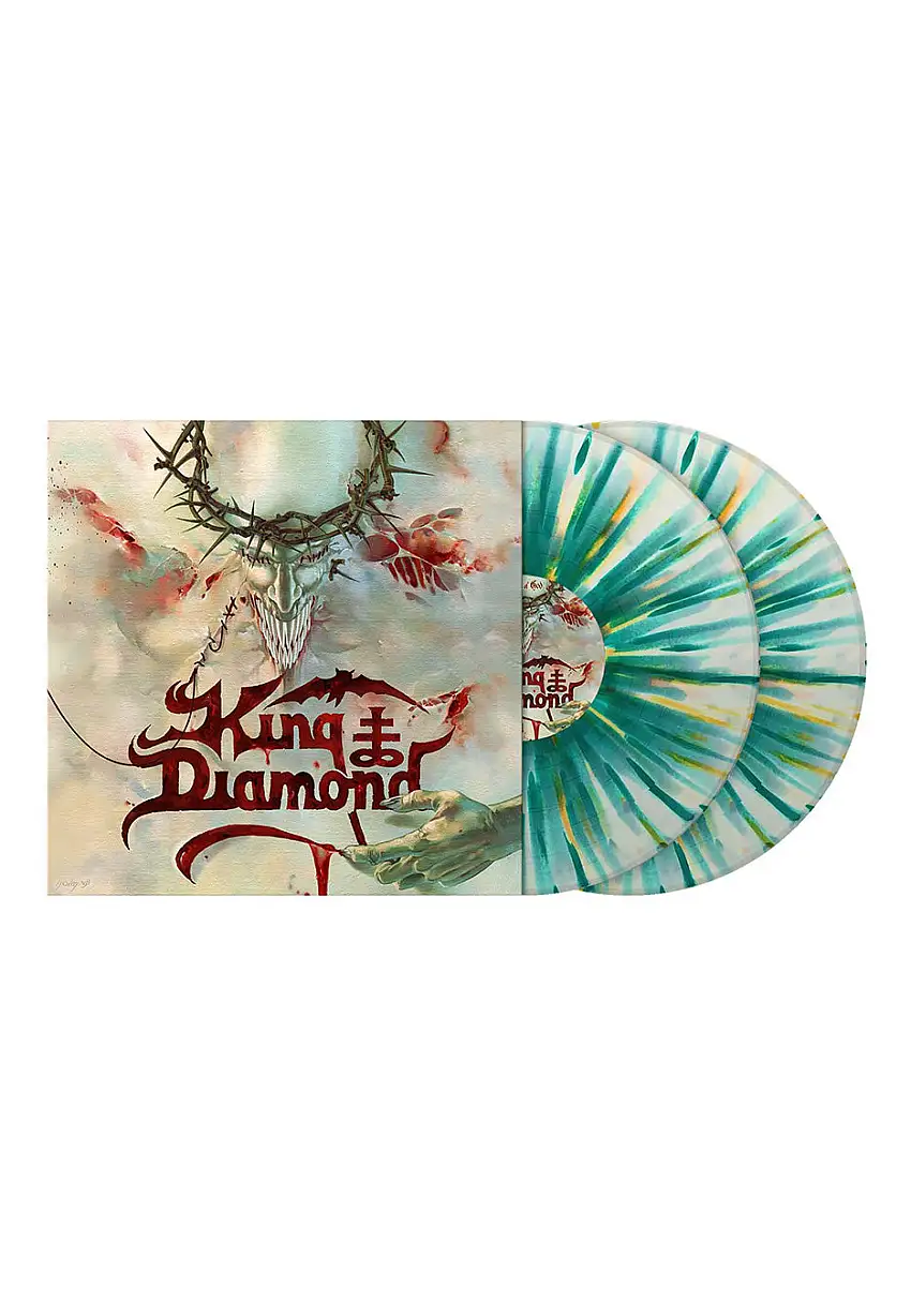 King Diamond - House Of God Ltd. White w/ Mint & Orange - Splattered 2 Vinyl