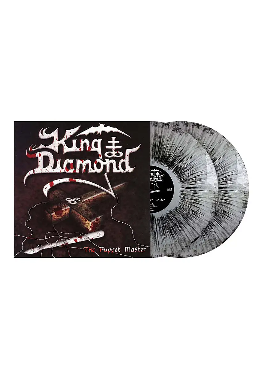 King Diamond - The Puppet Master Ltd. Silver Black Dust - Colored 2 Vinyl